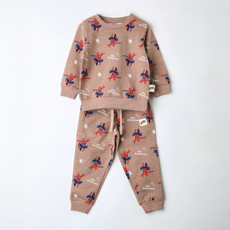 CONJUNTO BUZO NIÑO SPIDERMAN MARVEL FULL PRINT ROSADO - 2