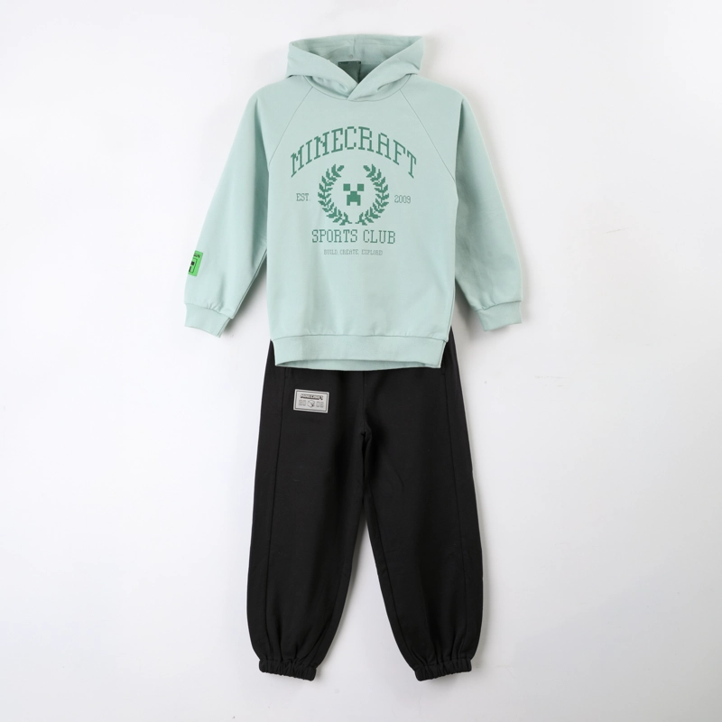 CONJUNTO BUZO NIÑO MINECRAFT SPORTS CLUB VERDE - 1