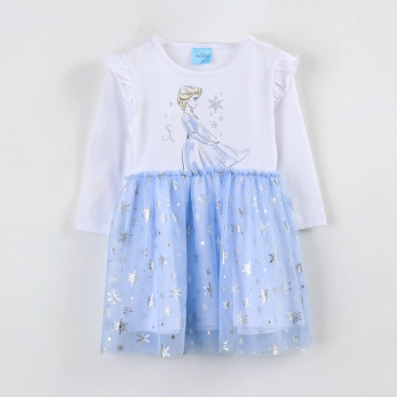 VESTIDO TUL NIÑA ELSA DISNEY CELESTE - 2