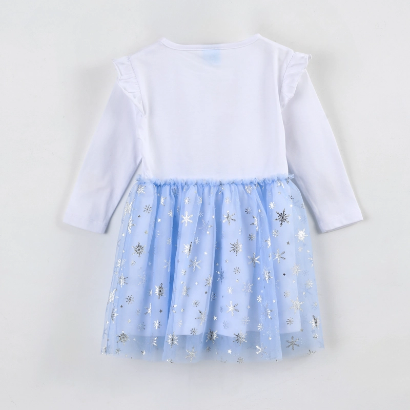VESTIDO TUL NIÑA ELSA DISNEY CELESTE - 3