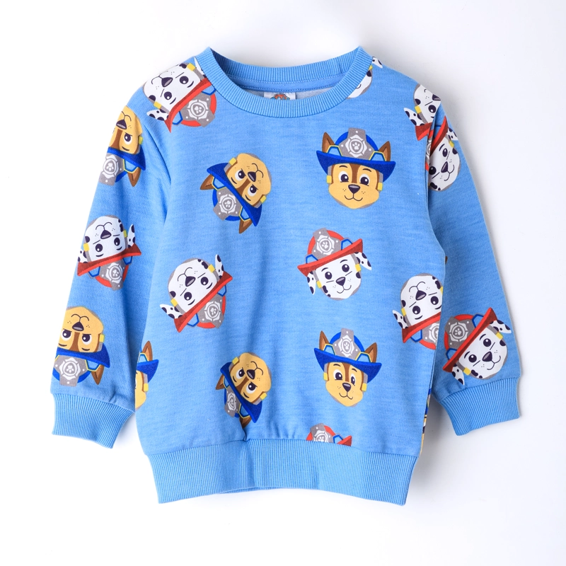 POLERON CERRADO NIÑO PAW PATROL FULL PRINT AZUL - 1