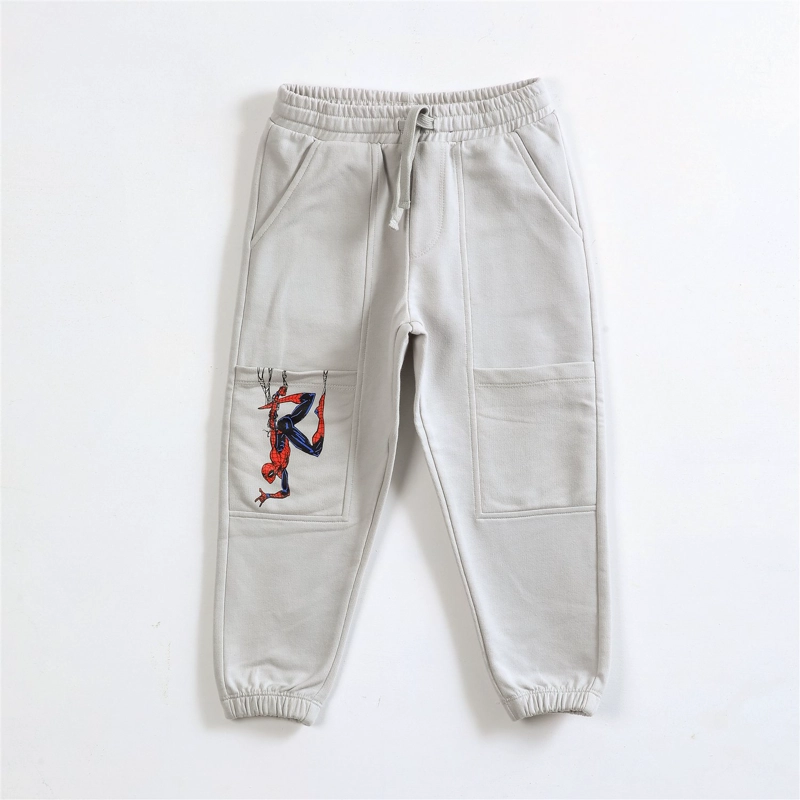 PANTALON DE BUZO NIÑO SPIDERMAN MARVEL GRIS - 1