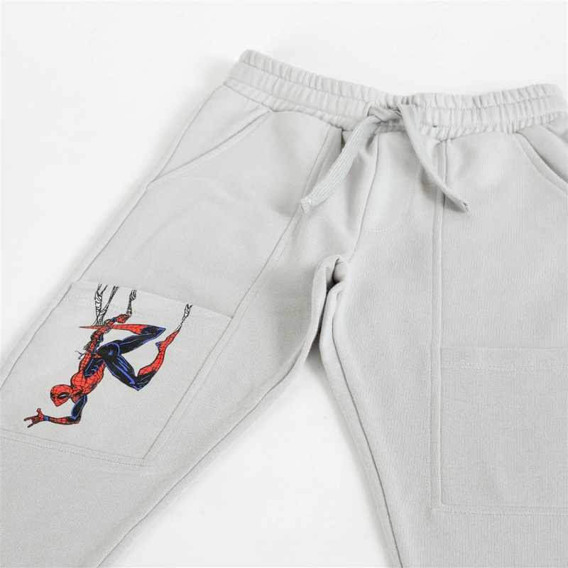 PANTALON DE BUZO NIÑO SPIDERMAN MARVEL GRIS - 3