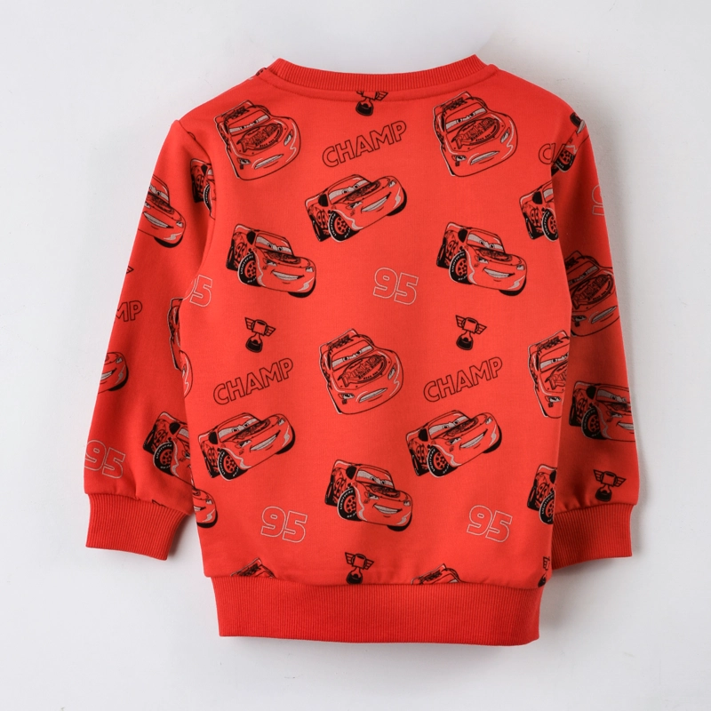 POLERON CERRADO NIÑO CARS DISNEY FULL PRINT ROJO - 2