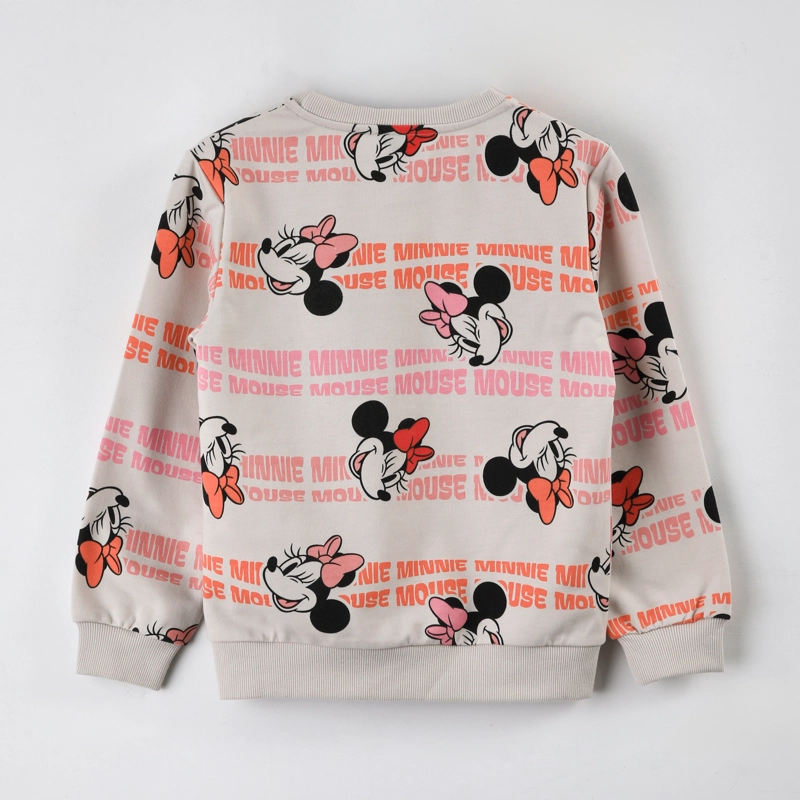 POLERON CERRADO NIÑA MINNIE DISNEY FULL PRINT BEIGE - 3