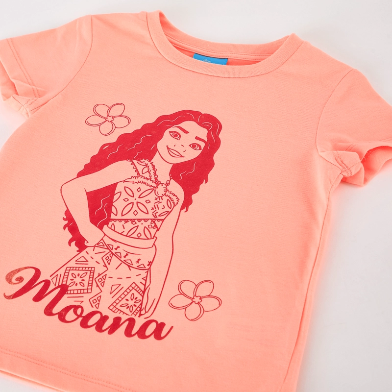 POLERA MANGA CORTA NIÑA MOANA DISNEY FOIL NARANJO - 3