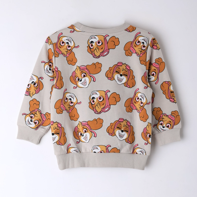 POLERON CERRADO NIÑA PAW PATROL SKYE FULL PRINT BEIGE - 2