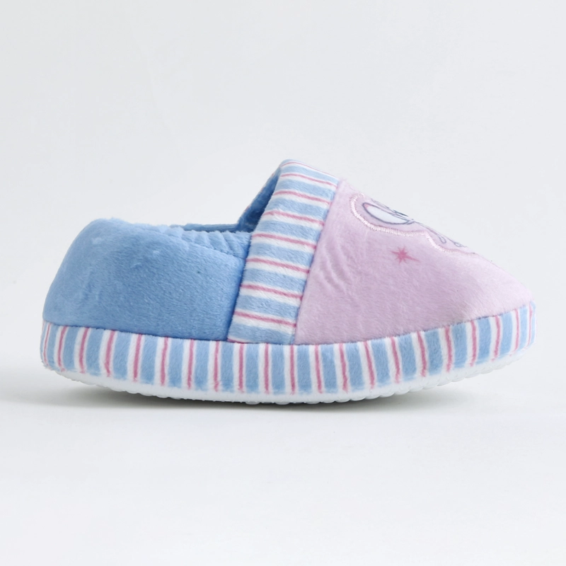 PANTUFLA NIÑA LISTADO ANGEL LILO & STITCH CELESTE DISNEY - 1