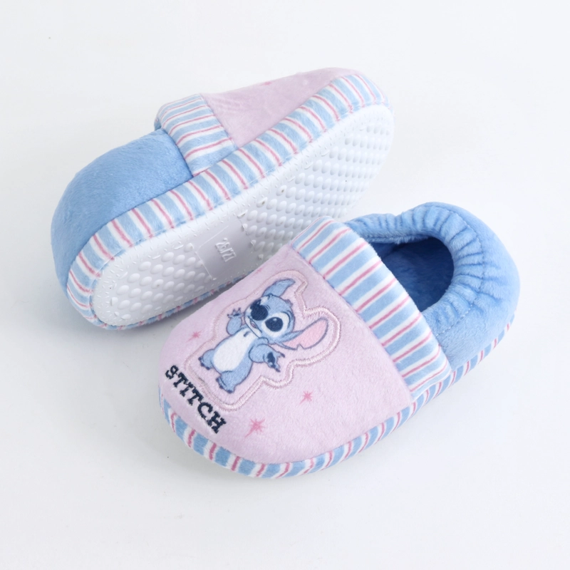 PANTUFLA NIÑA LISTADO ANGEL LILO & STITCH CELESTE DISNEY - 4