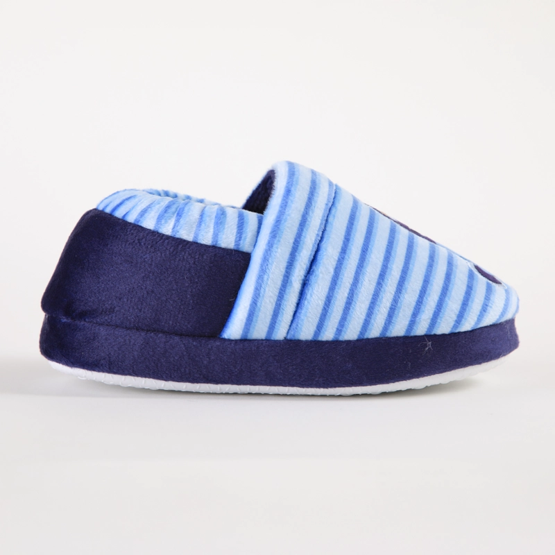 PANTUFLA NIÑO LISTADO CELESTE BLUEY - 1