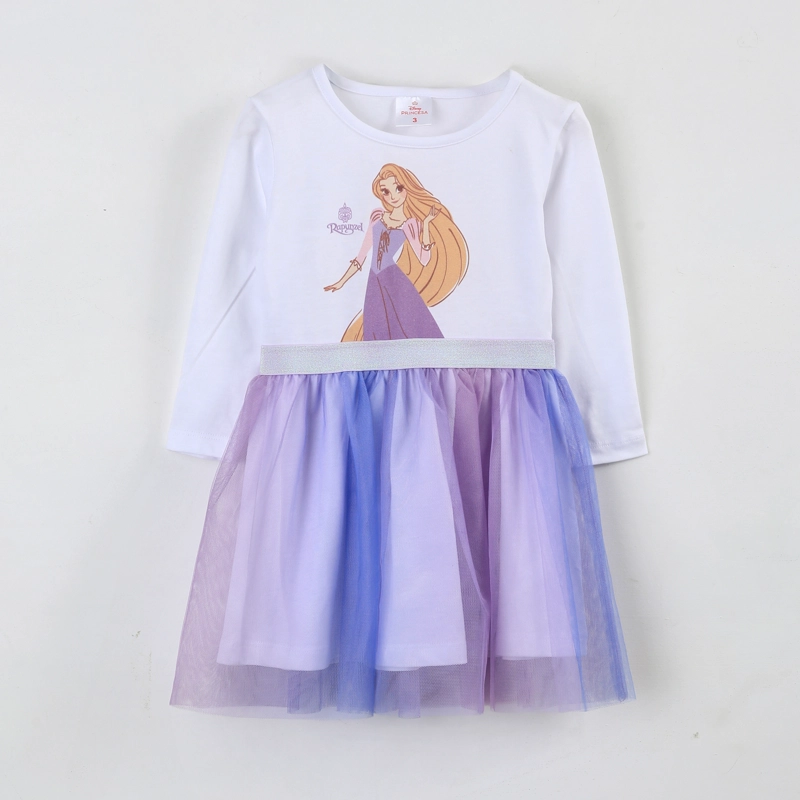 VESTIDO TUL NIÑA RAPUNZEL DISNEY BLANCO - 1