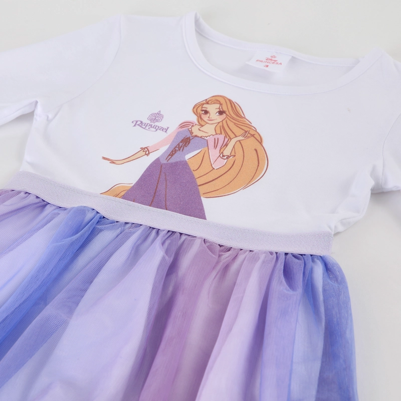 VESTIDO TUL NIÑA RAPUNZEL DISNEY BLANCO - 3
