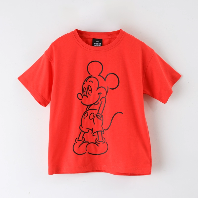 POLERA MANGA CORTA NIÑO MICKEY DISNEY OUTLINE ROJO - 2