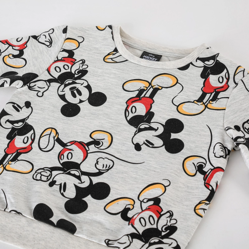 POLERON CERRADO NIÑO MICKEY DISNEY FULL PRINT GRIS - 3