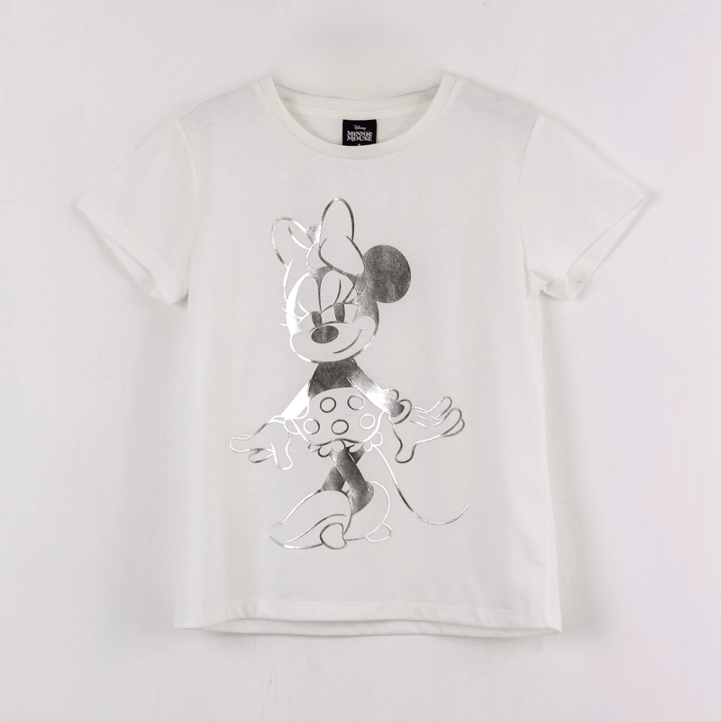 POLERA MANGA CORTA NIÑA MINNIE DISNEY TONAL BLANCO - 1