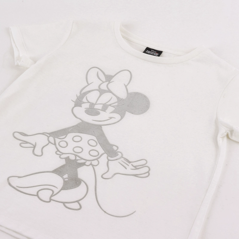 POLERA MANGA CORTA NIÑA MINNIE DISNEY TONAL BLANCO - 3