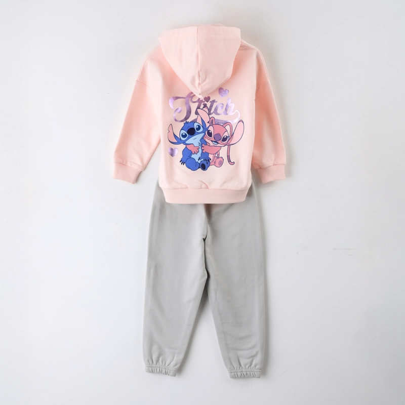 CONJUNTO BUZO NIÑA STITCH & ANGEL DISNEY ROSADO - 2