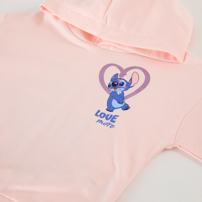 CONJUNTO BUZO NIÑA STITCH & ANGEL DISNEY ROSADO - 3