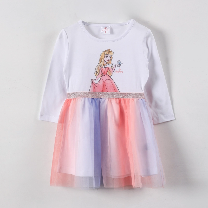 VESTIDO TUL NIÑA AURORA DISNEY BLANCO - 1