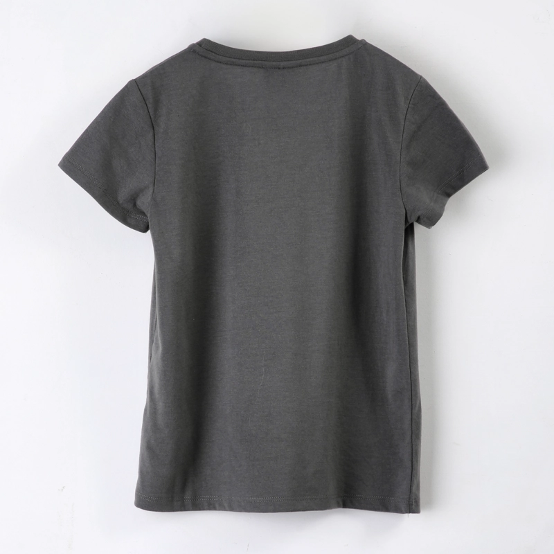 POLERA MANGA CORTA NIÑA BARBIE LOGO FOIL GRIS - 2