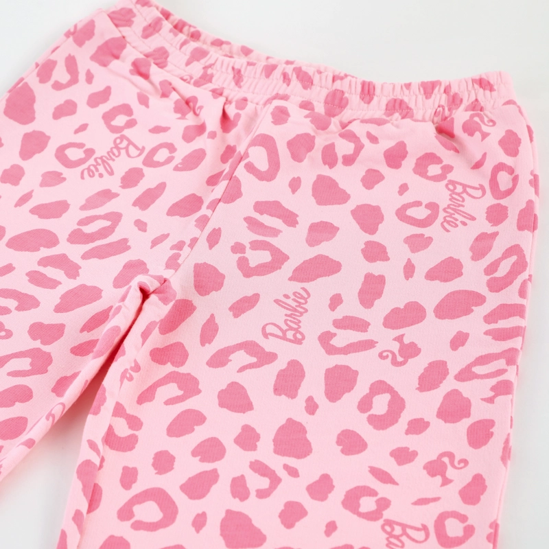 CONJUNTO BUZO NIÑA BARBIE ANIMAL PRINT GRIS - 5