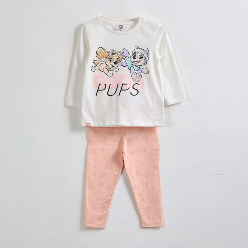 CONJUNTO NIÑA PAW PATROL PERSONAJES BLANCO - 2