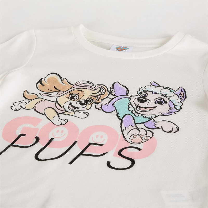CONJUNTO NIÑA PAW PATROL PERSONAJES BLANCO - 4
