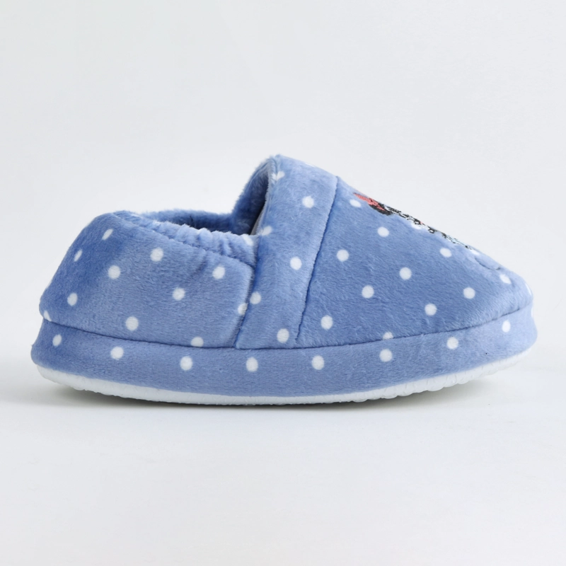 PANTUFLA NIÑA MINNIE DISNEY LUNARES AZUL - 1