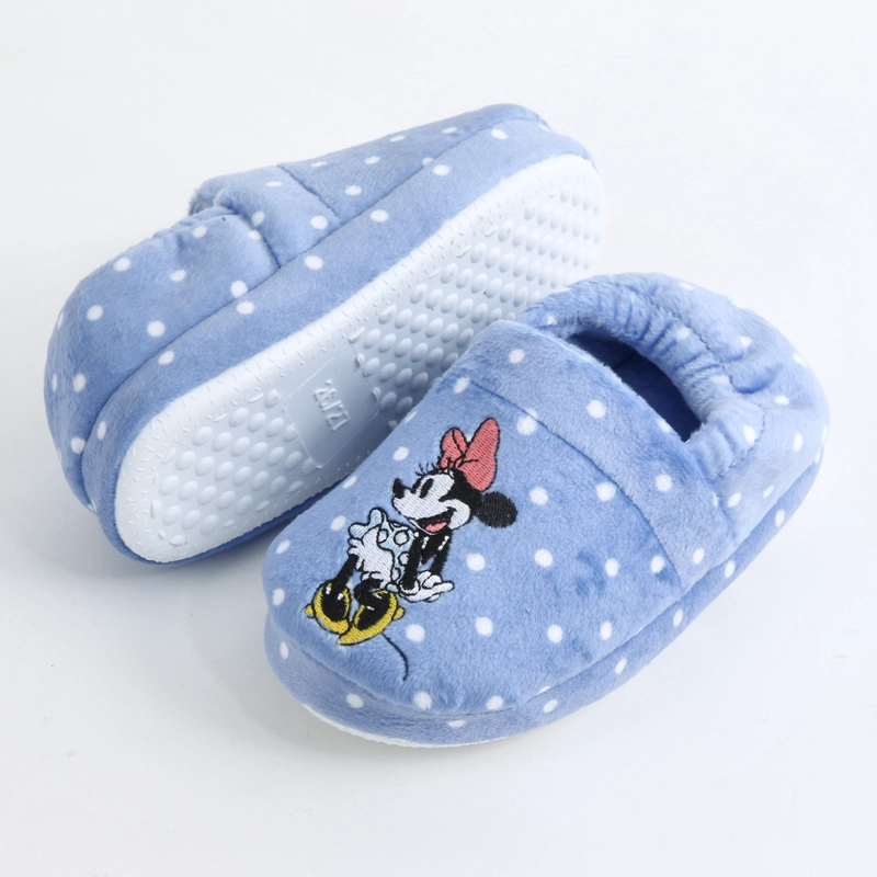 PANTUFLA NIÑA MINNIE DISNEY LUNARES AZUL - 4
