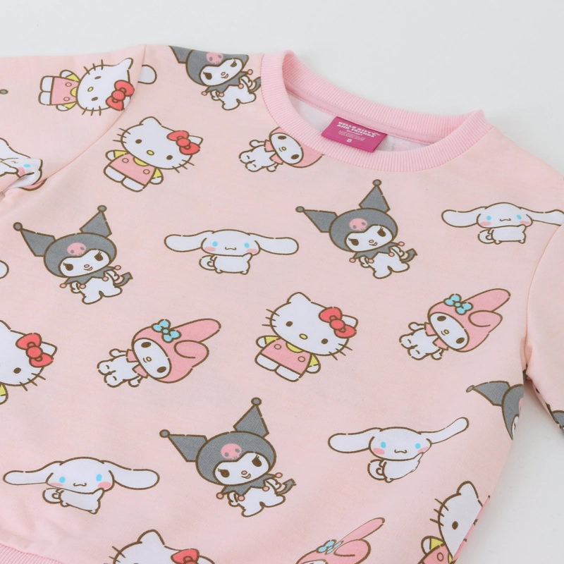 POLERON CERRADO NIÑA HELLO KITTY ROSADO - 4