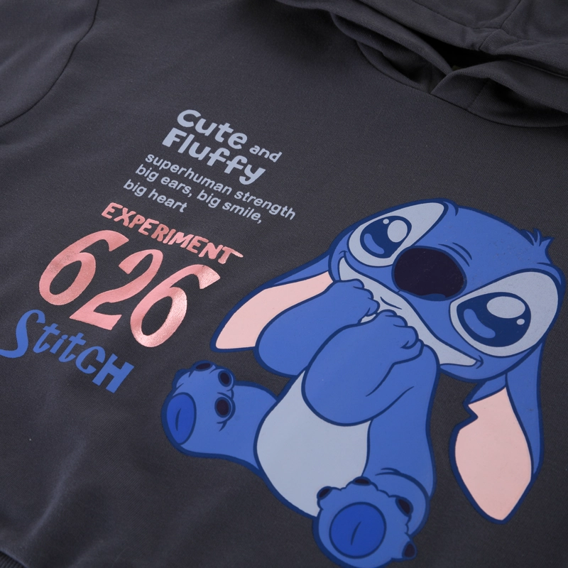 CONJUNTO BUZO NIÑA STITCH DISNEY GRIS - 3