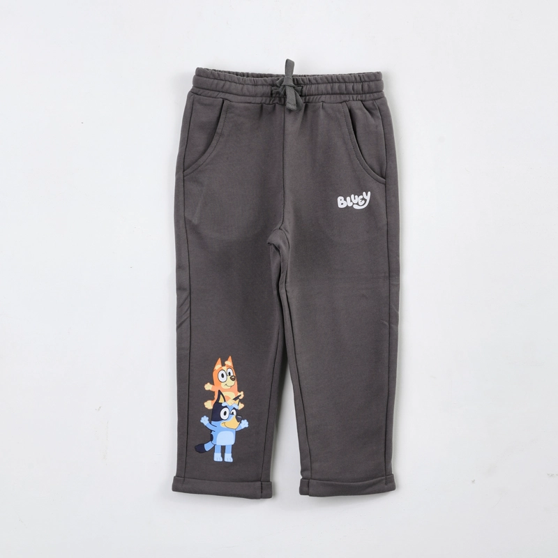 PANTALON DE BUZO NIÑA BLUEY PERSONAJES GRIS - 1