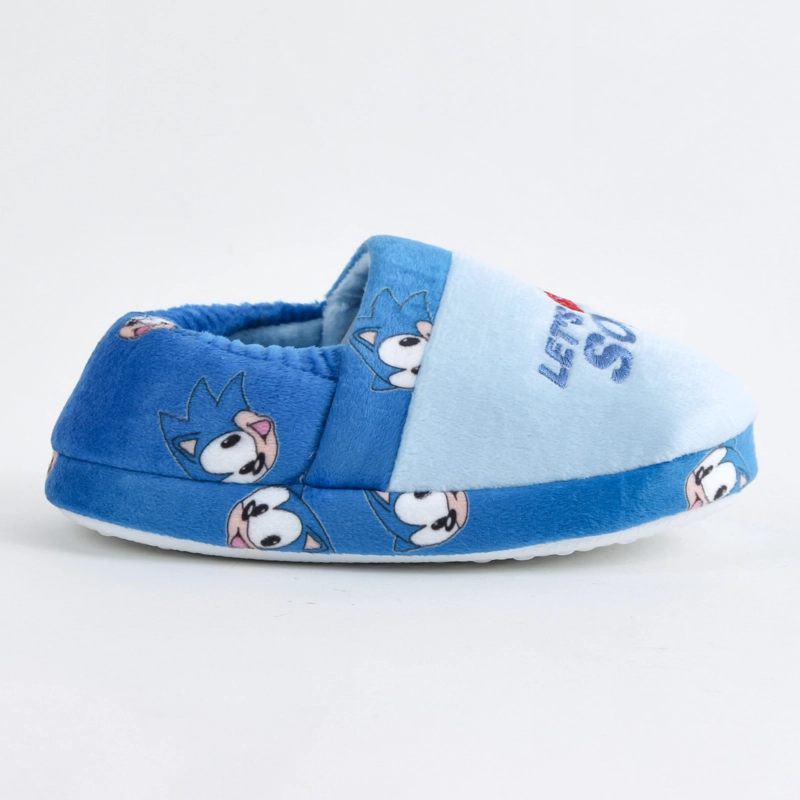 PANTUFLA NIÑO SONIC LETS GO CELESTE - 1
