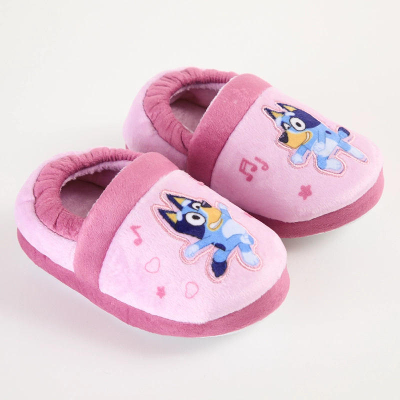 PANTUFLA NIÑA BLUEY MUSICAL ROSADO - 2