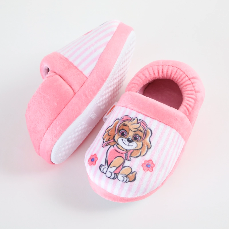 PANTUFLA NIÑA LISTADO ROSADO PAW PATROL - 4