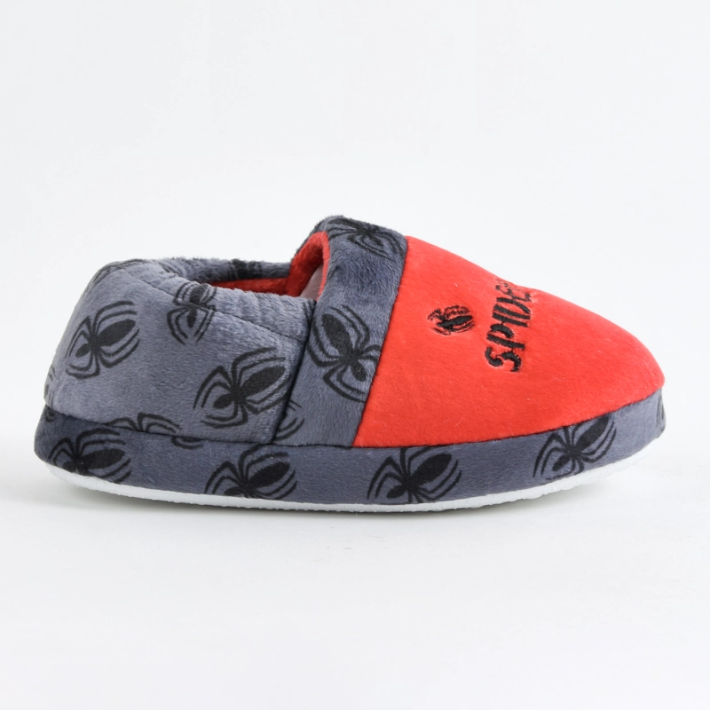 PANTUFLA NIÑO SPIDERMAN MARVEL ARAÑAS GRIS - 1
