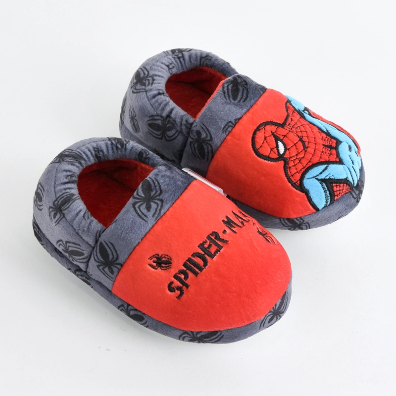 PANTUFLA NIÑO SPIDERMAN MARVEL ARAÑAS GRIS - 2
