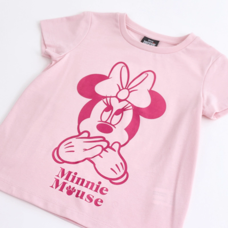 POLERA MANGA CORTA NIÑA MINNIE DISNEY FOIL ROSADO - 3