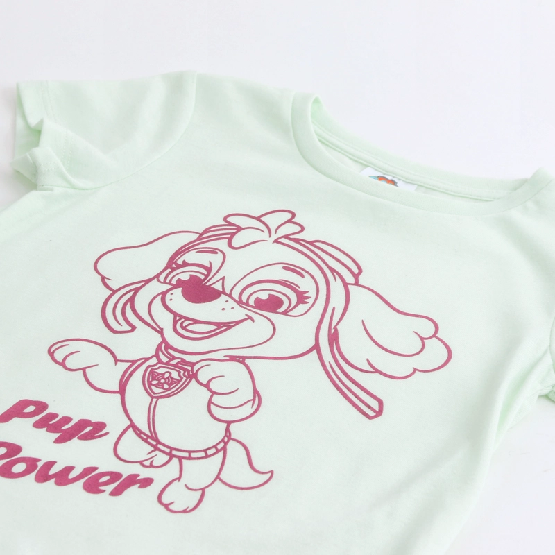 POLERA MANGA CORTA NIÑA PAW PATROL SKYE FOIL VERDE - 4