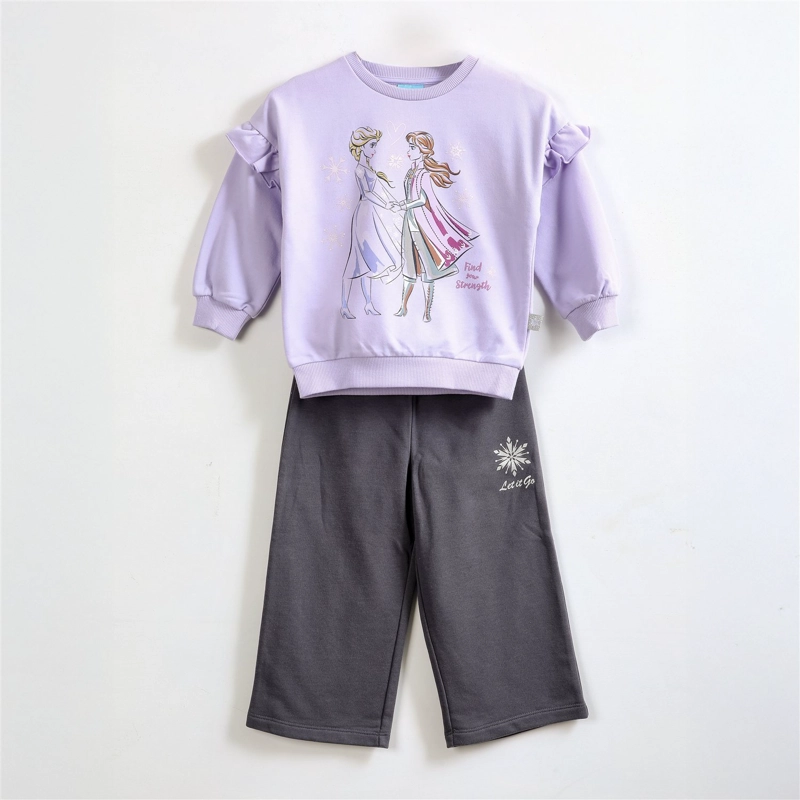 CONJUNTO BUZO NIÑA FROZEN DISNEY VUELOS MORADO - 1