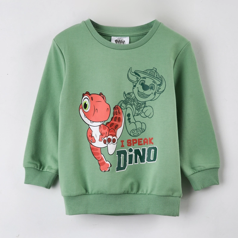 POLERON CERRADO NIÑO PAW PATROL DINO VERDE - 1