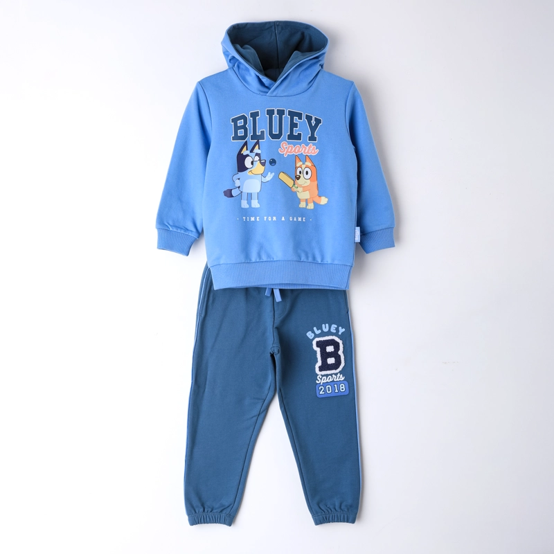 CONJUNTO BUZO NIÑO BINGO & BLUEY DISEÑO AZUL - 1