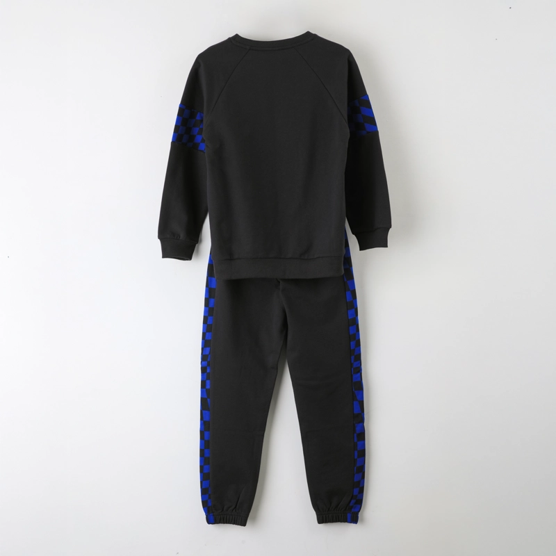 CONJUNTO BUZO NIÑO SONIC AJEDREZ NEGRO - 2