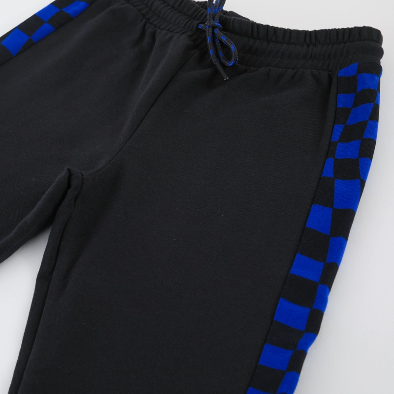 CONJUNTO BUZO NIÑO SONIC AJEDREZ NEGRO - 4