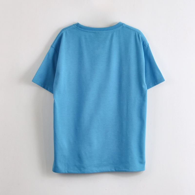POLERA MANGA CORTA NIÑO SONIC ESTAMPADO CELESTE - 2