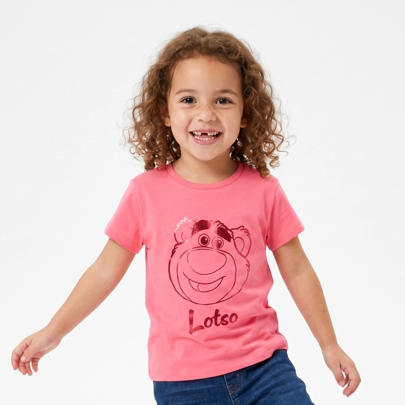 POLERA MANGA CORTA NIÑA TOY STORY DISNEY ROSADO - 1