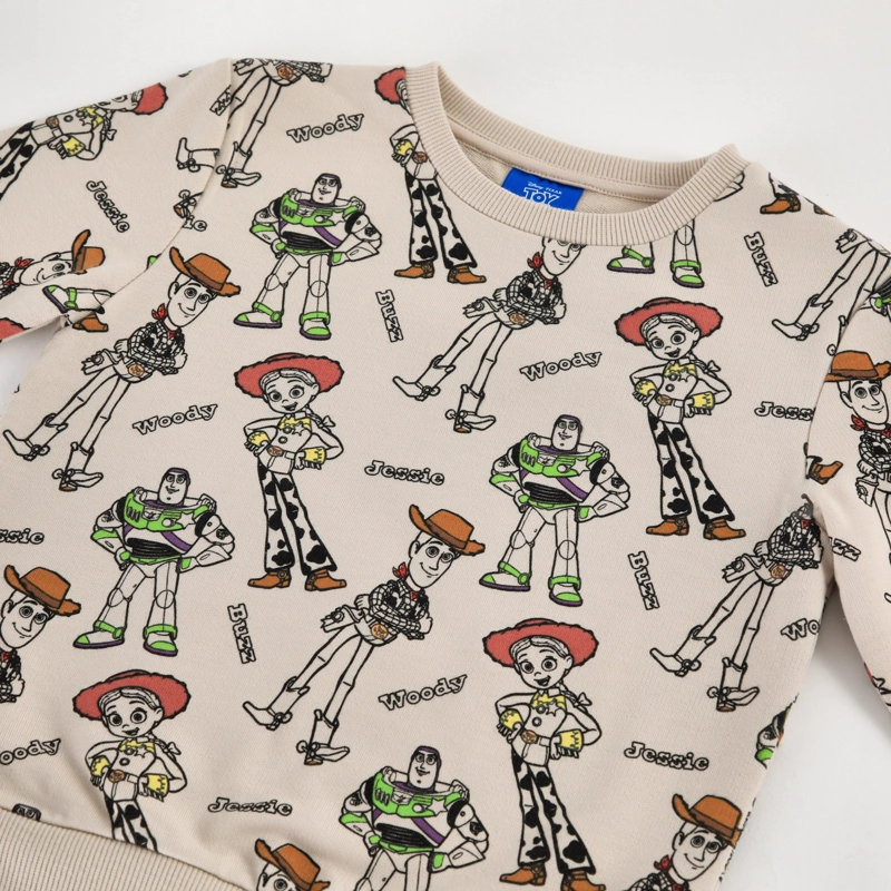 POLERON CERRADO NIÑO TOY STORY DISNEY FULL PRINT BEIGE - 3