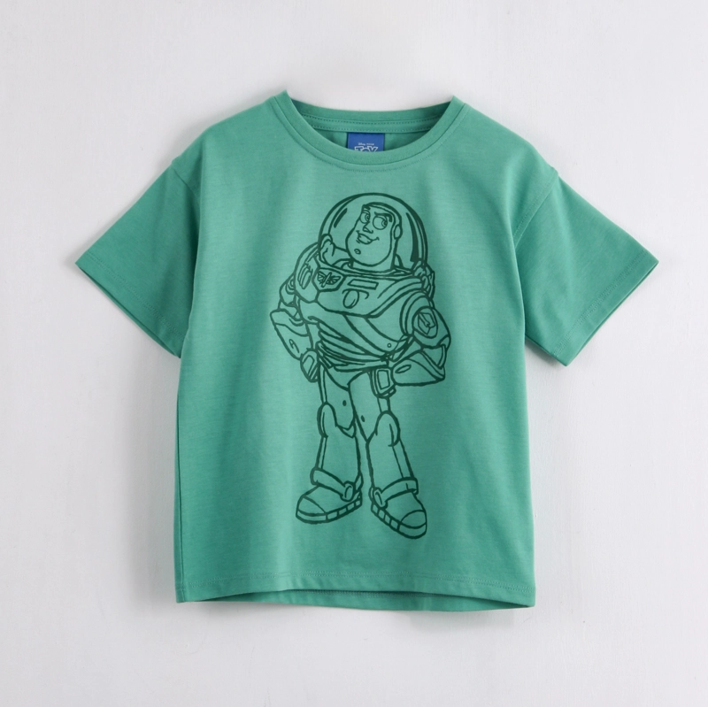 POLERA MANGA CORTA NIÑO BUZZ LIGHTYEAR DISNEY OUTLINE VERDE - 1