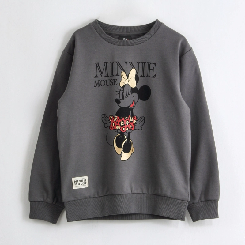 POLERON CERRADO NIÑA MINNIE DISNEY FOLIA GRIS - 1