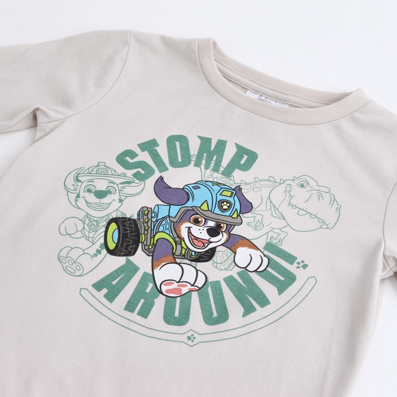 POLERA MANGA LARGA NIÑO PAW PATROL ESTAMPADO BEIGE - 4